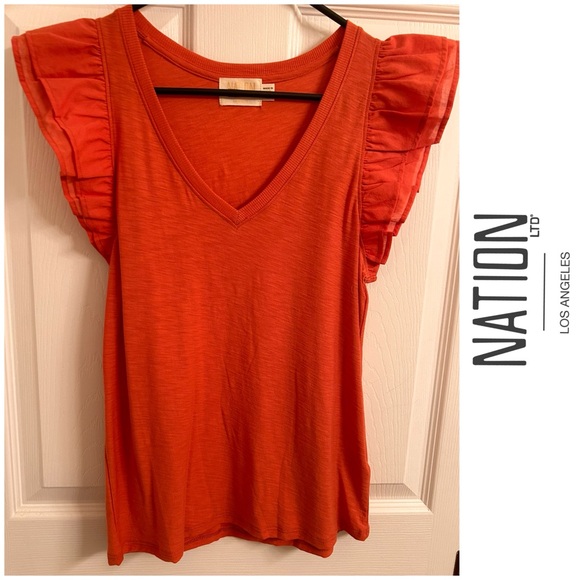 Nation LTD Rylan Tank NWOT XS Cayenne - Picture 4 of 5